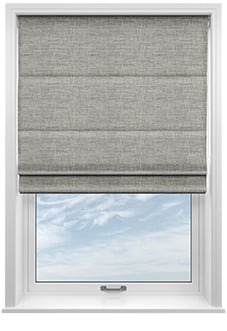 Friar, Twine Grey - Motorised Roman Blind